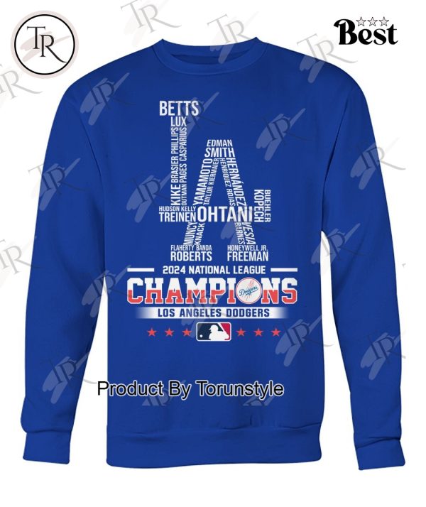 MLB Los Angeles Dodgers 2024 National League Champions T-Shirt