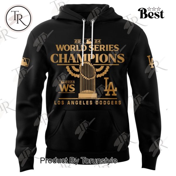 MLB Los Angeles Dodgers 2024 World Series Champions Hoodie – Black