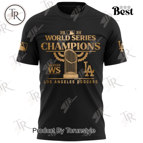 MLB Los Angeles Dodgers 2024 World Series Champions Hoodie – Black