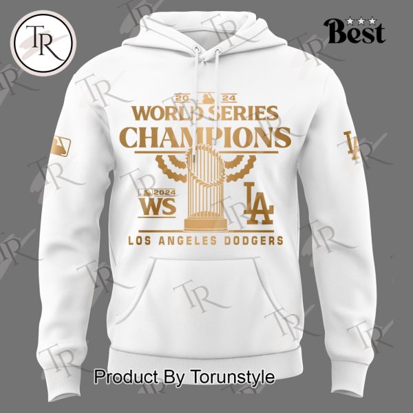 MLB Los Angeles Dodgers 2024 World Series Champions Hoodie – White