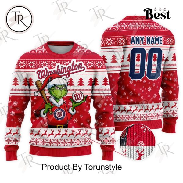 MLB Washington Nationals Grinch Christmas Sweater Design