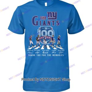 New York Giants 100th Anniversary Thank You For The Memories Unisex T-Shirt