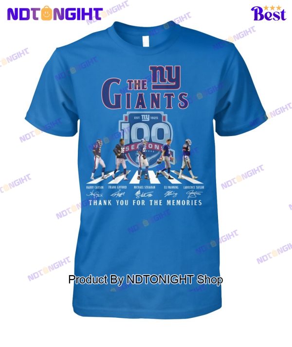 New York Giants 100th Anniversary Thank You For The Memories Unisex T-Shirt