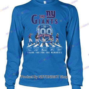 New York Giants 100th Anniversary Thank You For The Memories Unisex T-Shirt