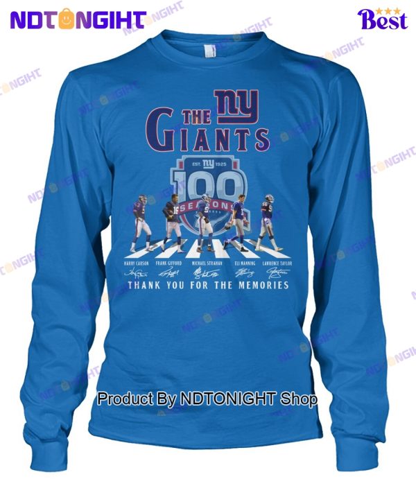 New York Giants 100th Anniversary Thank You For The Memories Unisex T-Shirt