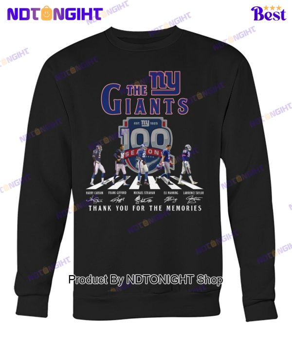 New York Giants 100th Anniversary Thank You For The Memories Unisex T-Shirt