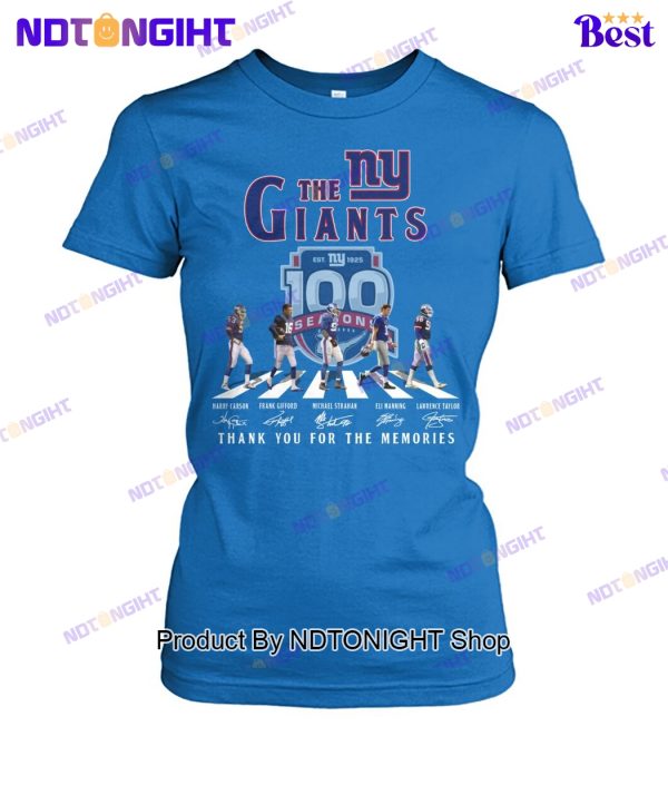 New York Giants 100th Anniversary Thank You For The Memories Unisex T-Shirt