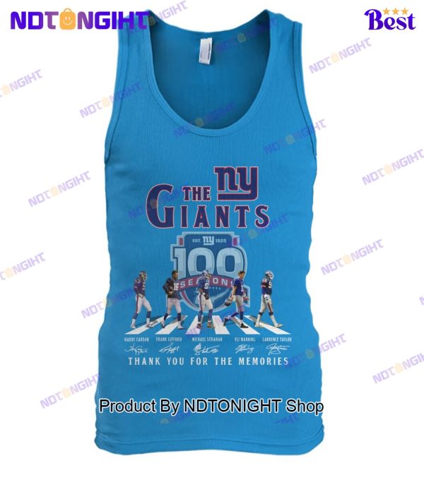 New York Giants 100th Anniversary Thank You For The Memories Unisex T-Shirt