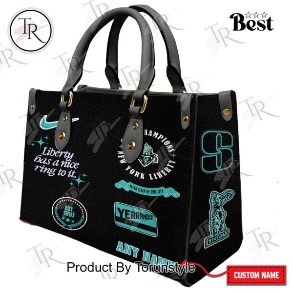 New York Liberty WNBA 2024 Champions Leather HandBag