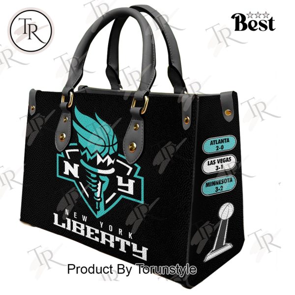 New York Liberty WNBA 2024 Champions Leather HandBag