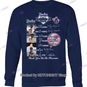 New York Yankees 121th Anniversary Thank You For The Memories Unisex T-Shirt