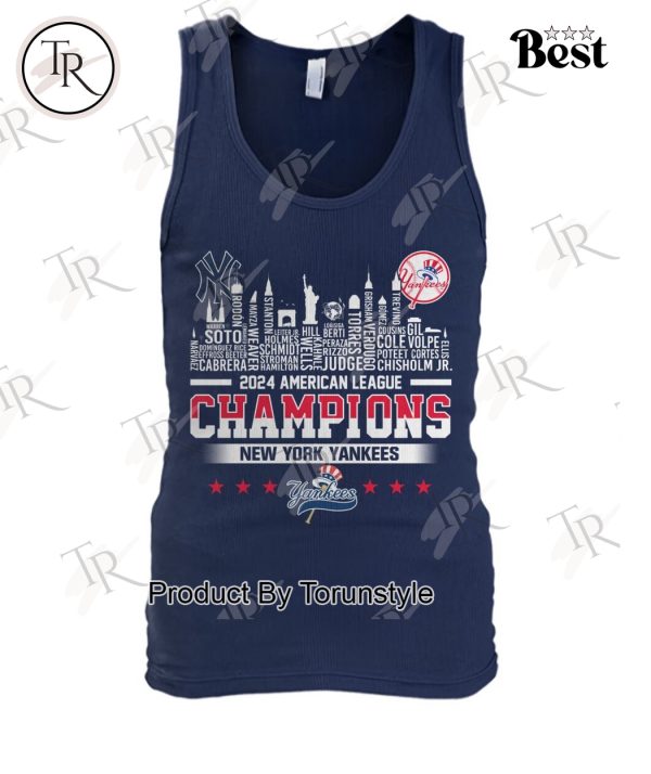 New York Yankees 2024 American League Champions T-Shirt