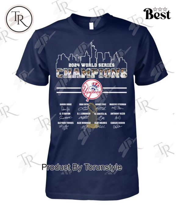 New York Yankees 2024 World Series Champions T-Shirt