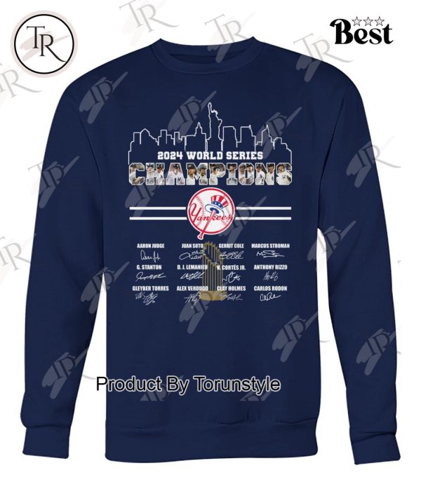 New York Yankees 2024 World Series Champions T-Shirt