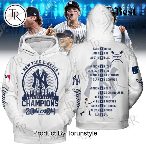 New York Yankees American League Champions 2024 ALCS Hoodie – White