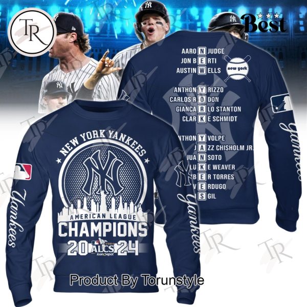 New York Yankees American League Champions 2024 ALCS Hoodie – Blue