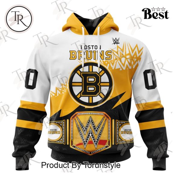 NHL Boston Bruins Special WWE Design Hoodie