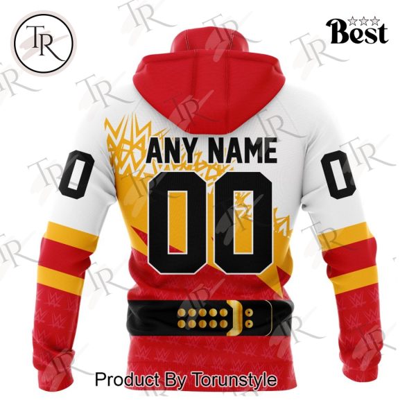 NHL Calgary Flames Special WWE Design Hoodie