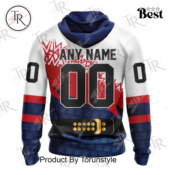 NHL Columbus Blue Jackets Special WWE Design Hoodie