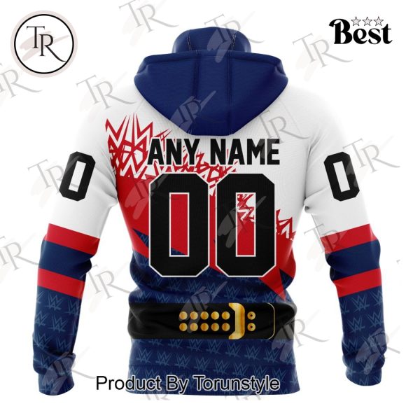 NHL Columbus Blue Jackets Special WWE Design Hoodie