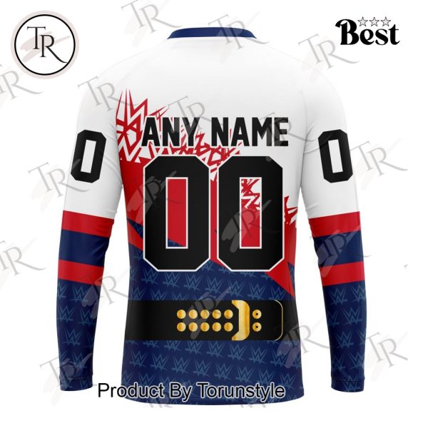 NHL Columbus Blue Jackets Special WWE Design Hoodie