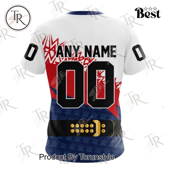 NHL Columbus Blue Jackets Special WWE Design Hoodie