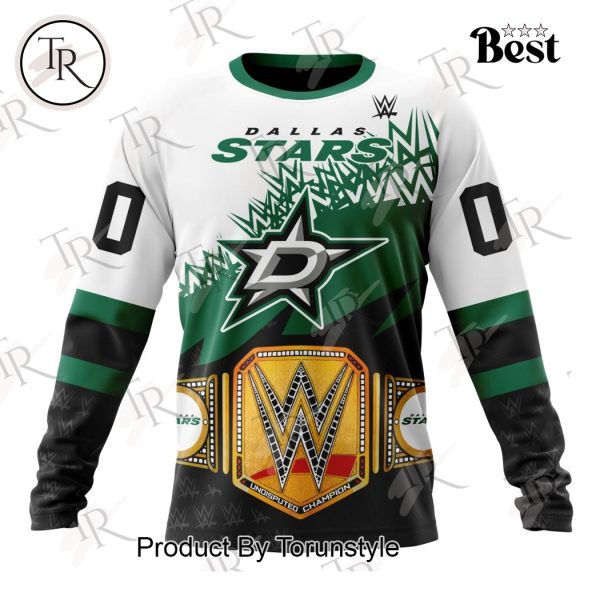 NHL Dallas Stars Special WWE Design Hoodie