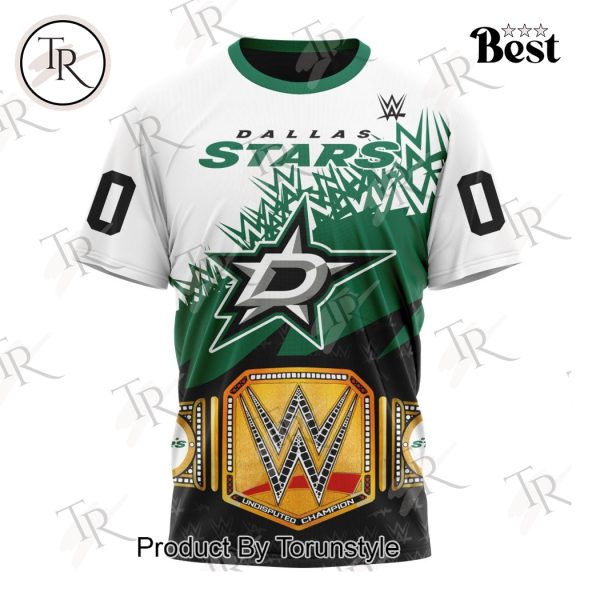 NHL Dallas Stars Special WWE Design Hoodie