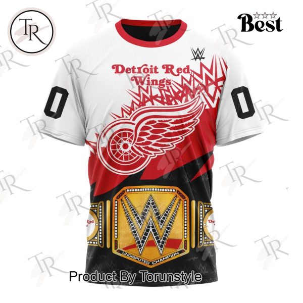 NHL Detroit Red Wings Special WWE Design Hoodie