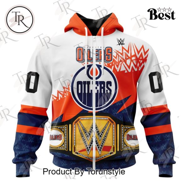 NHL Edmonton Oilers Special WWE Design Hoodie