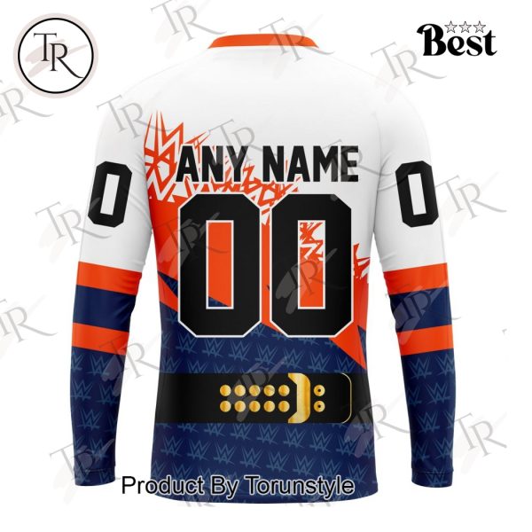 NHL Edmonton Oilers Special WWE Design Hoodie