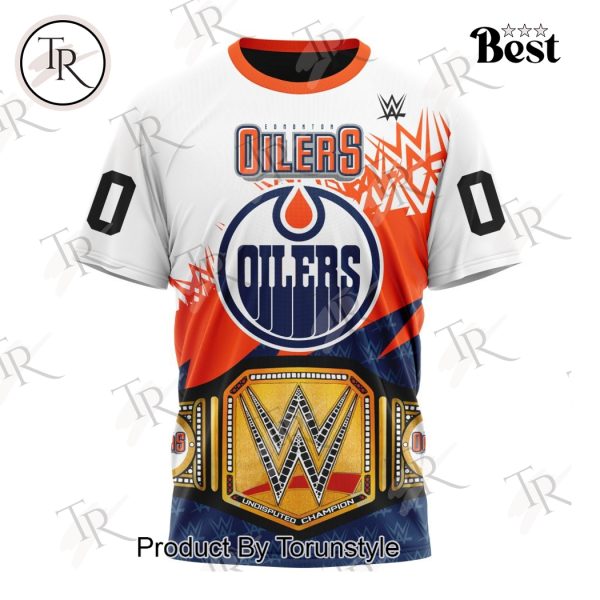 NHL Edmonton Oilers Special WWE Design Hoodie