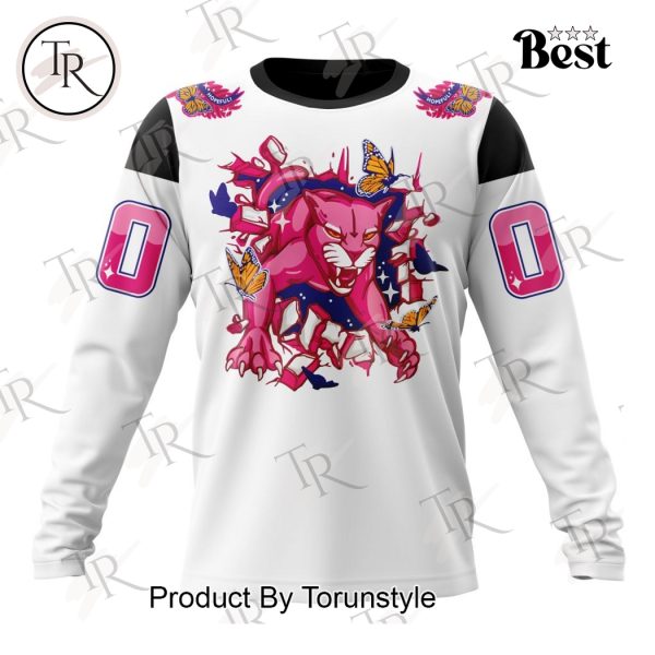 NHL Florida Panthers Special Pink In The Rink Design Hoodie