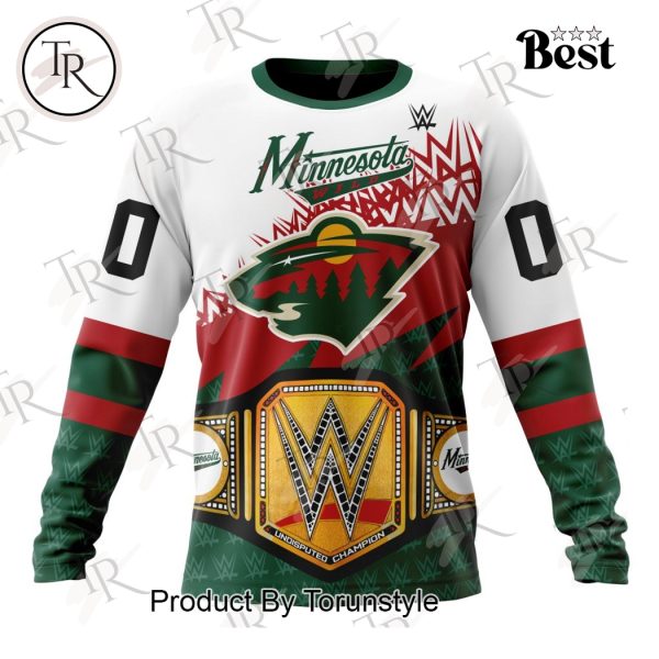 NHL Minnesota Wild Special WWE Design Hoodie