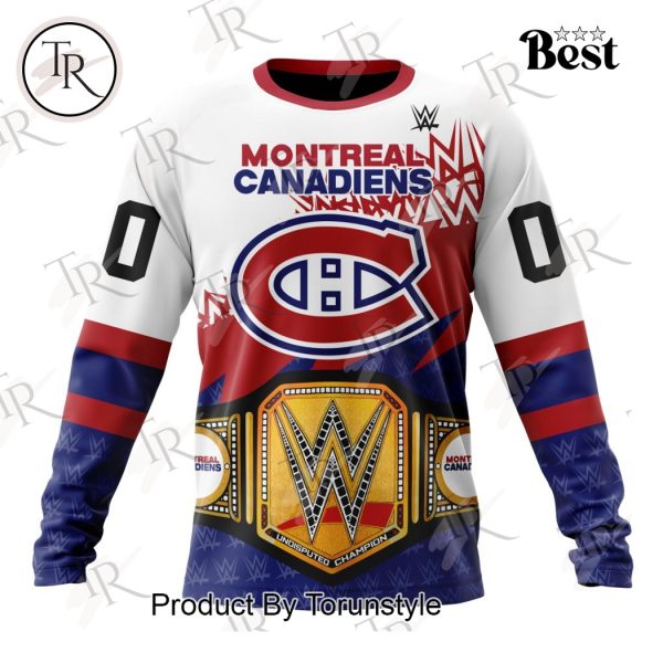 NHL Montreal Canadiens Special WWE Design Hoodie