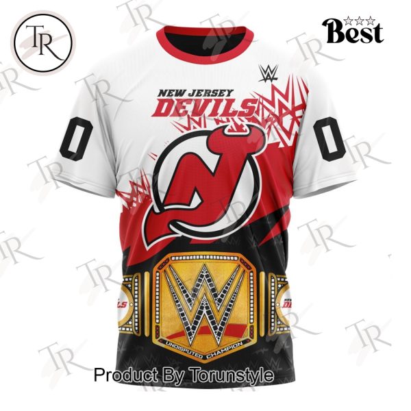 NHL New Jersey Devils Special WWE Design Hoodie