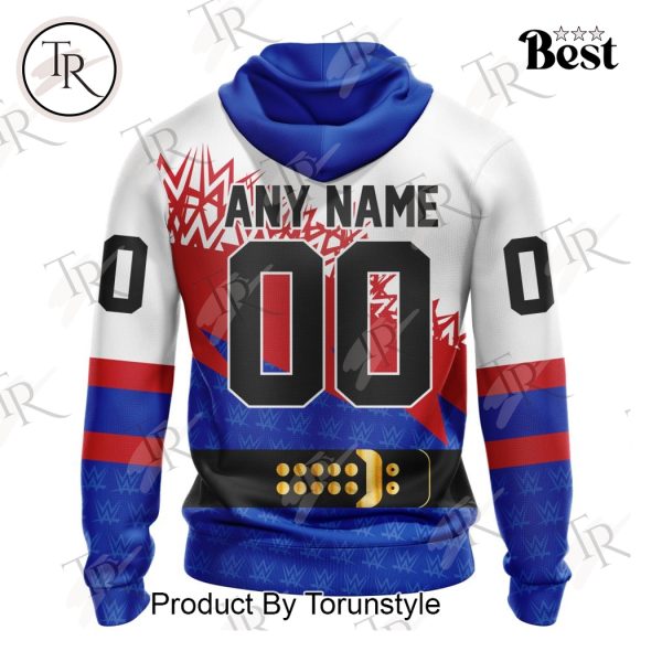 NHL New York Rangers Special WWE Design Hoodie