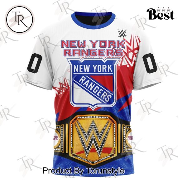 NHL New York Rangers Special WWE Design Hoodie