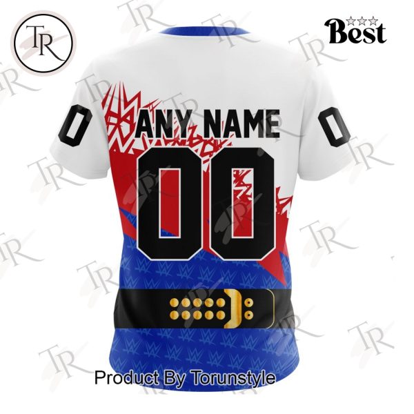 NHL New York Rangers Special WWE Design Hoodie