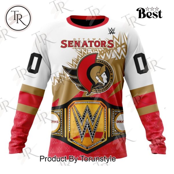 NHL Ottawa Senators Special WWE Design Hoodie