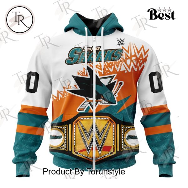 NHL San Jose Sharks Special WWE Design Hoodie