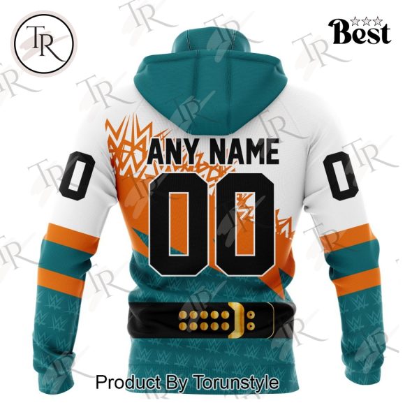 NHL San Jose Sharks Special WWE Design Hoodie