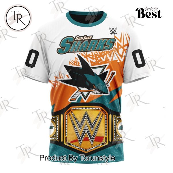 NHL San Jose Sharks Special WWE Design Hoodie