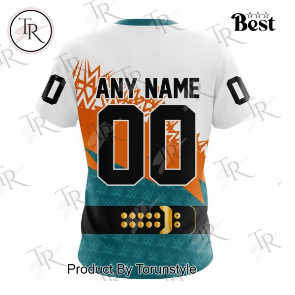 NHL San Jose Sharks Special WWE Design Hoodie