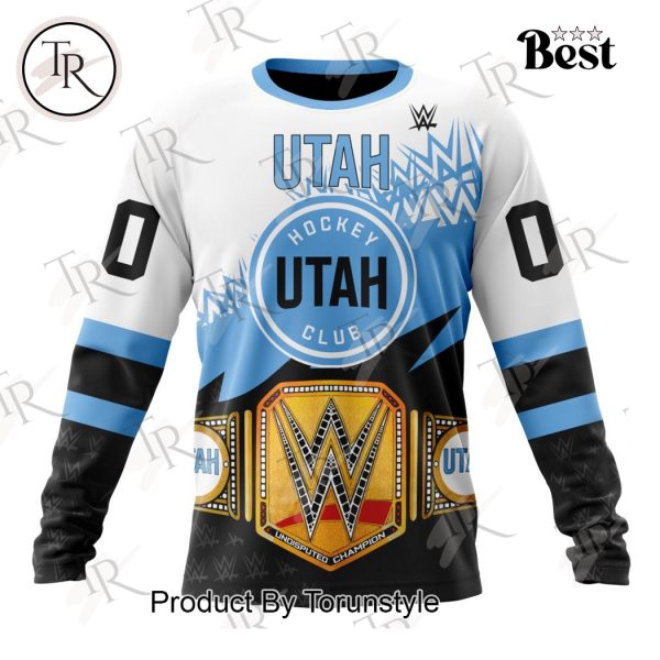 NHL Utah Hockey Club Special WWE Design Hoodie