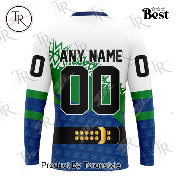 NHL Vancouver Canucks Special WWE Design Hoodie