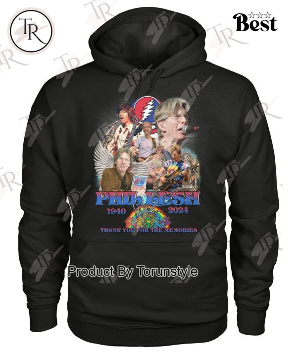 Phil Lesh 1940-2024 Thank You For The Memories T-Shirt