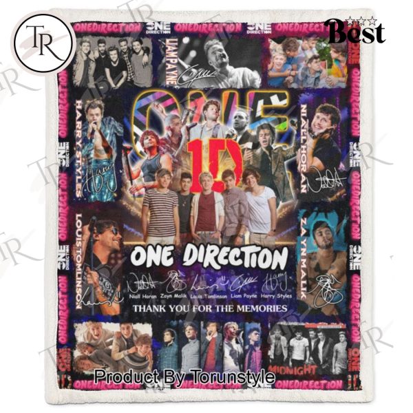 One Direction Thank You For The Memories Fleece Blanket