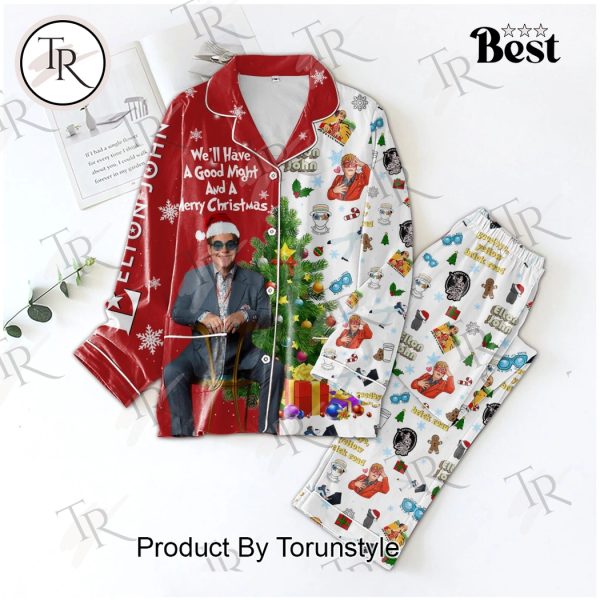 Elton John We’ll Have A Good Night And A Merry Christmas Pajamas Set