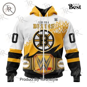 NHL Boston Bruins Special WWE Design Hoodie